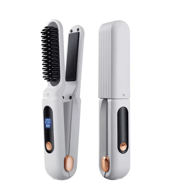 Smart Hair Straightener Brush – Style & Straighten with One Tool (XY-286)
