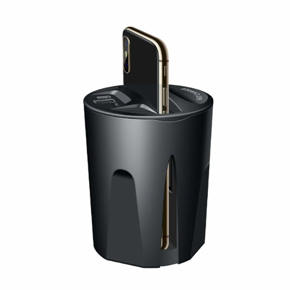 Smart Car Wireless Charger with Auto-Clamp | Dual Function Convenience