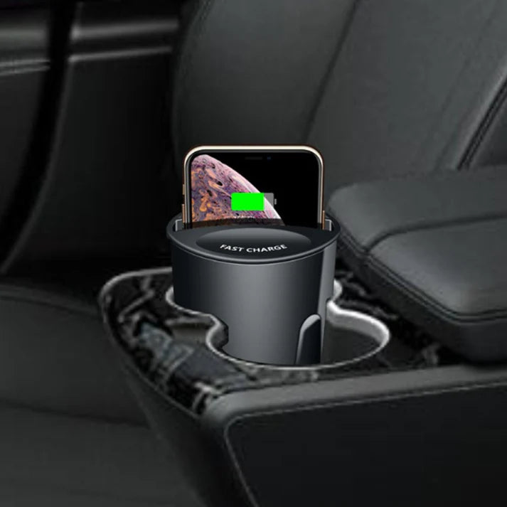 Smart Car Wireless Charger with Auto-Clamp | Dual Function Convenience