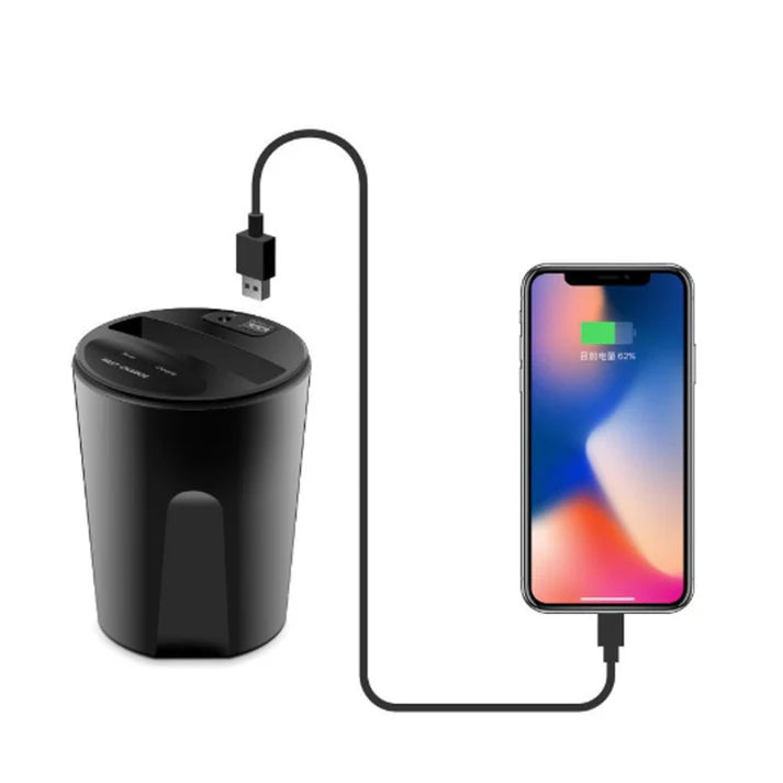 Smart Car Wireless Charger with Auto-Clamp | Dual Function Convenience