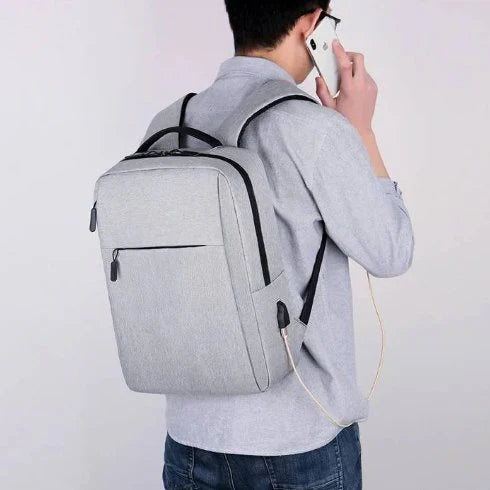 Smart Nylon Backpack – Sleek, Durable & Tech-Ready