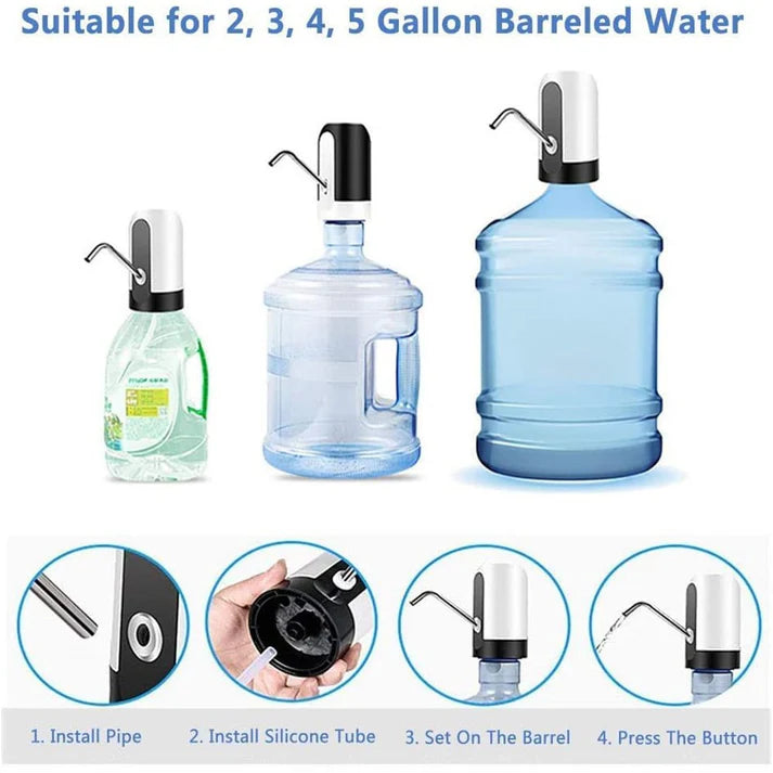 "Electric Water Dispenser Pump – Portable, Rechargeable & Hassle-Free!"
