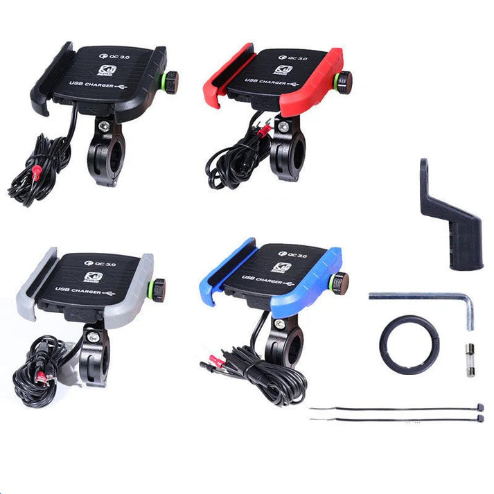 360° Rotatable Phone Holder for Motorbikes – Fit for All Smartphones