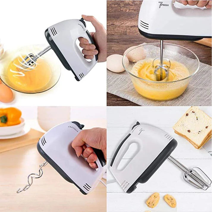 "Super Hand Mixer with Turbo Mode – Mix, Whip & Blend in Seconds!"